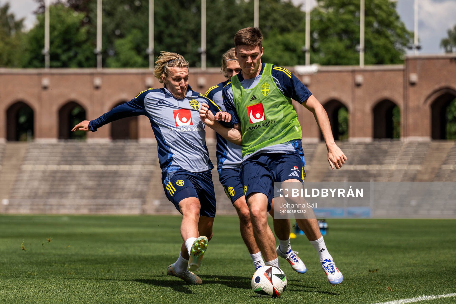 Emil Forsberg, Sebastian Nanasi and Emil Holm of the