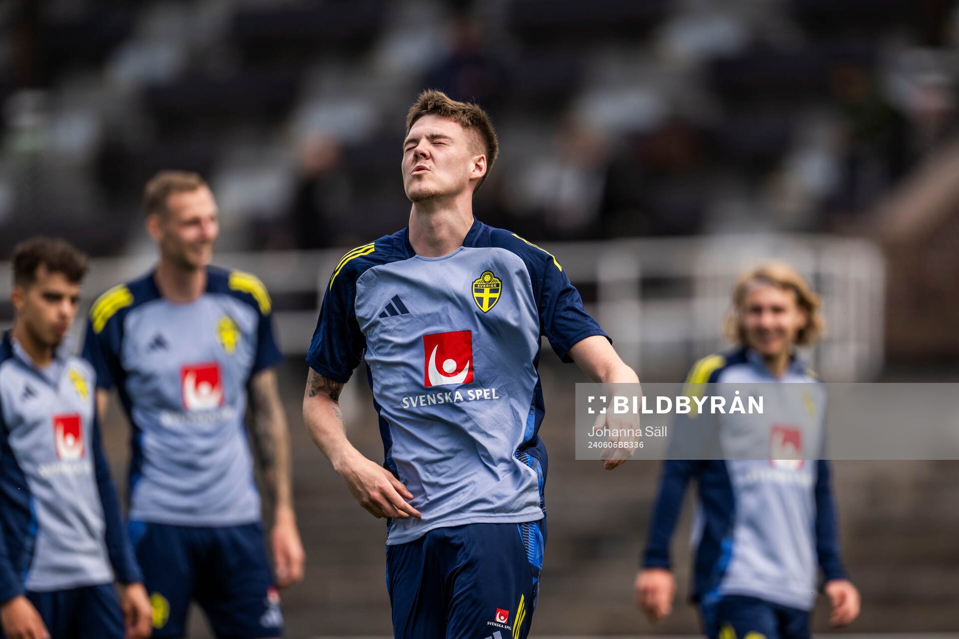 Emil Holm of the Swedish men's national football team