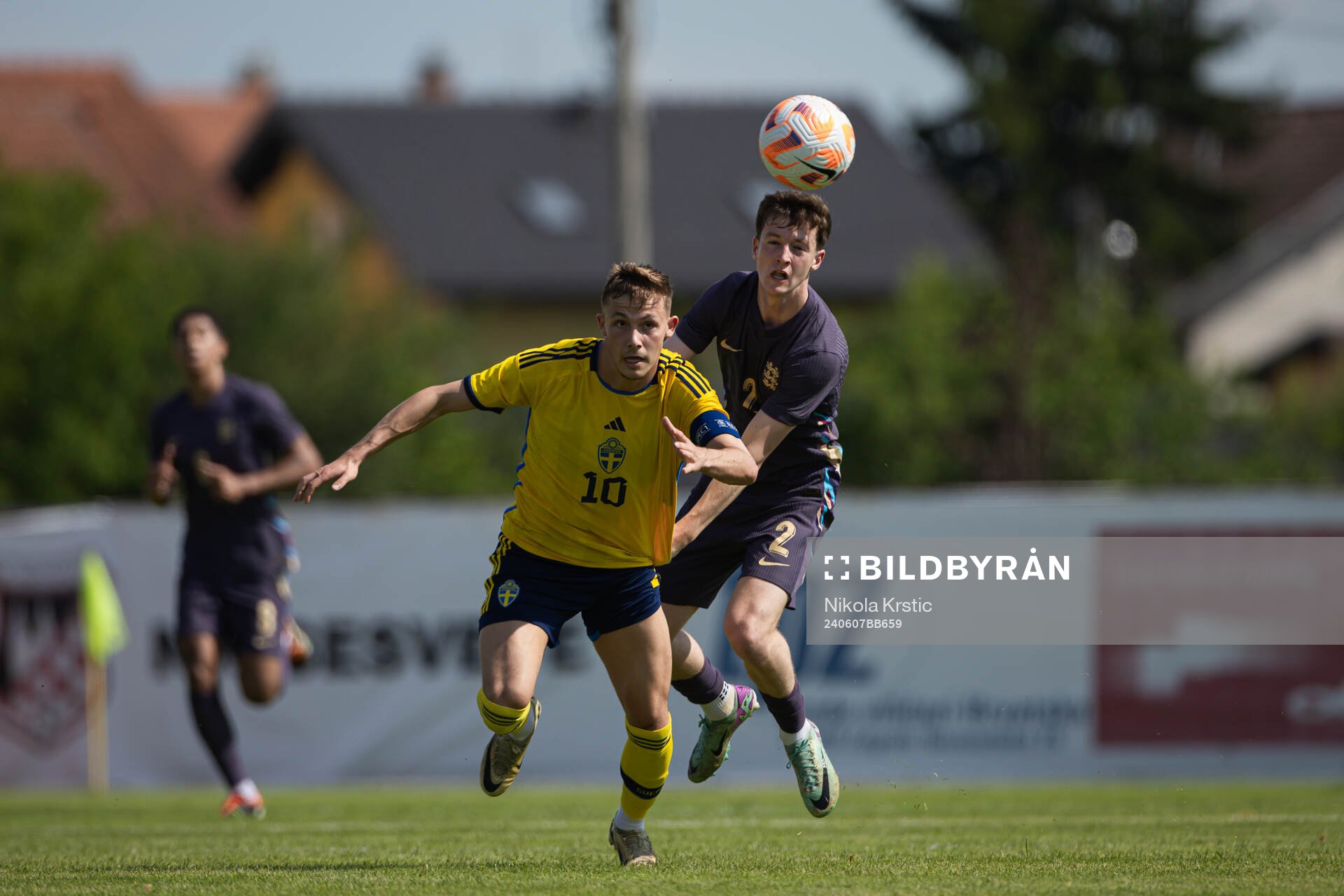 Jacob Ondrejka of Sweden and Kellen Fisher of England