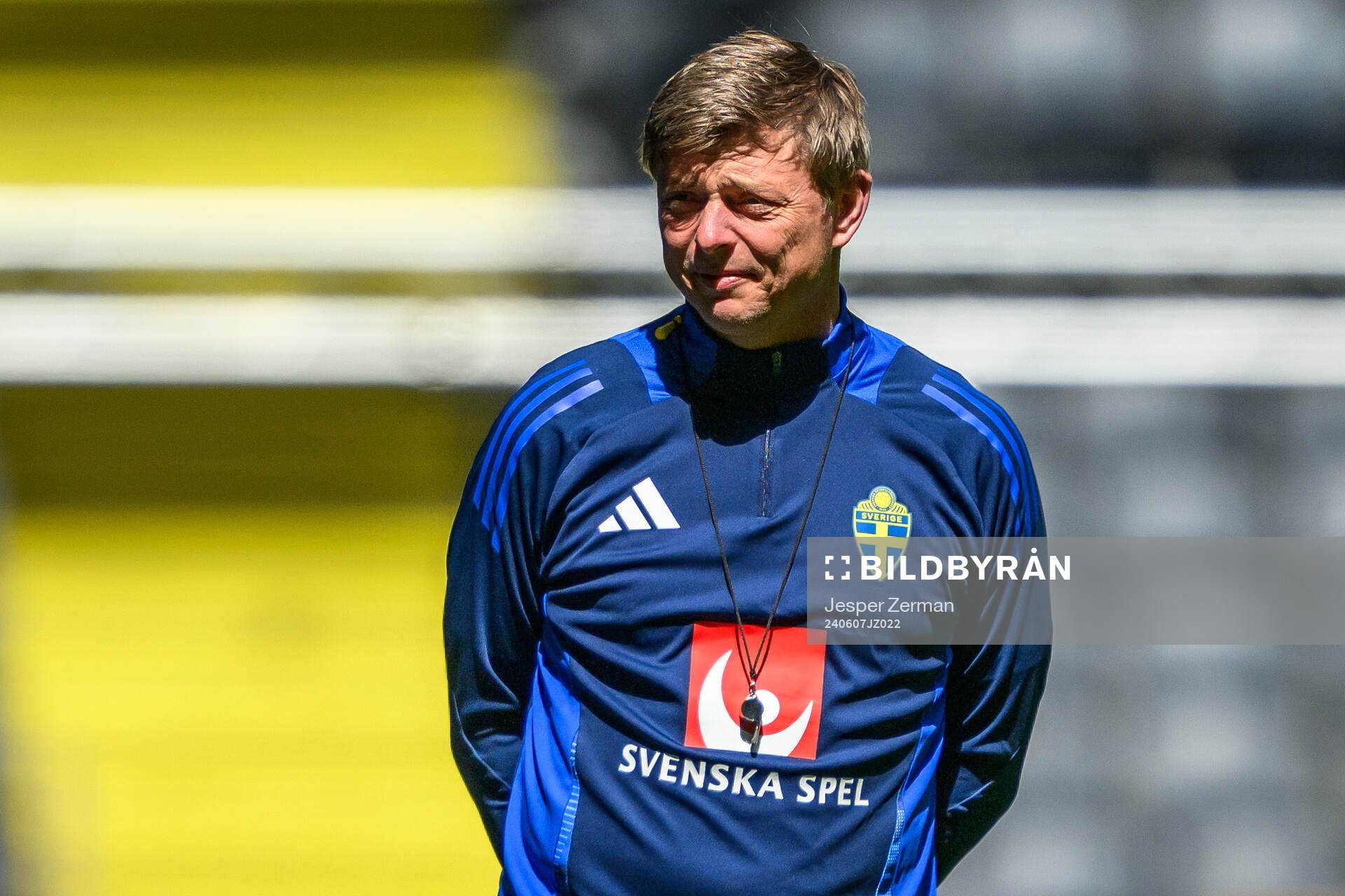 Head coach Jon Dahl Tomasson of the Swedish men's national