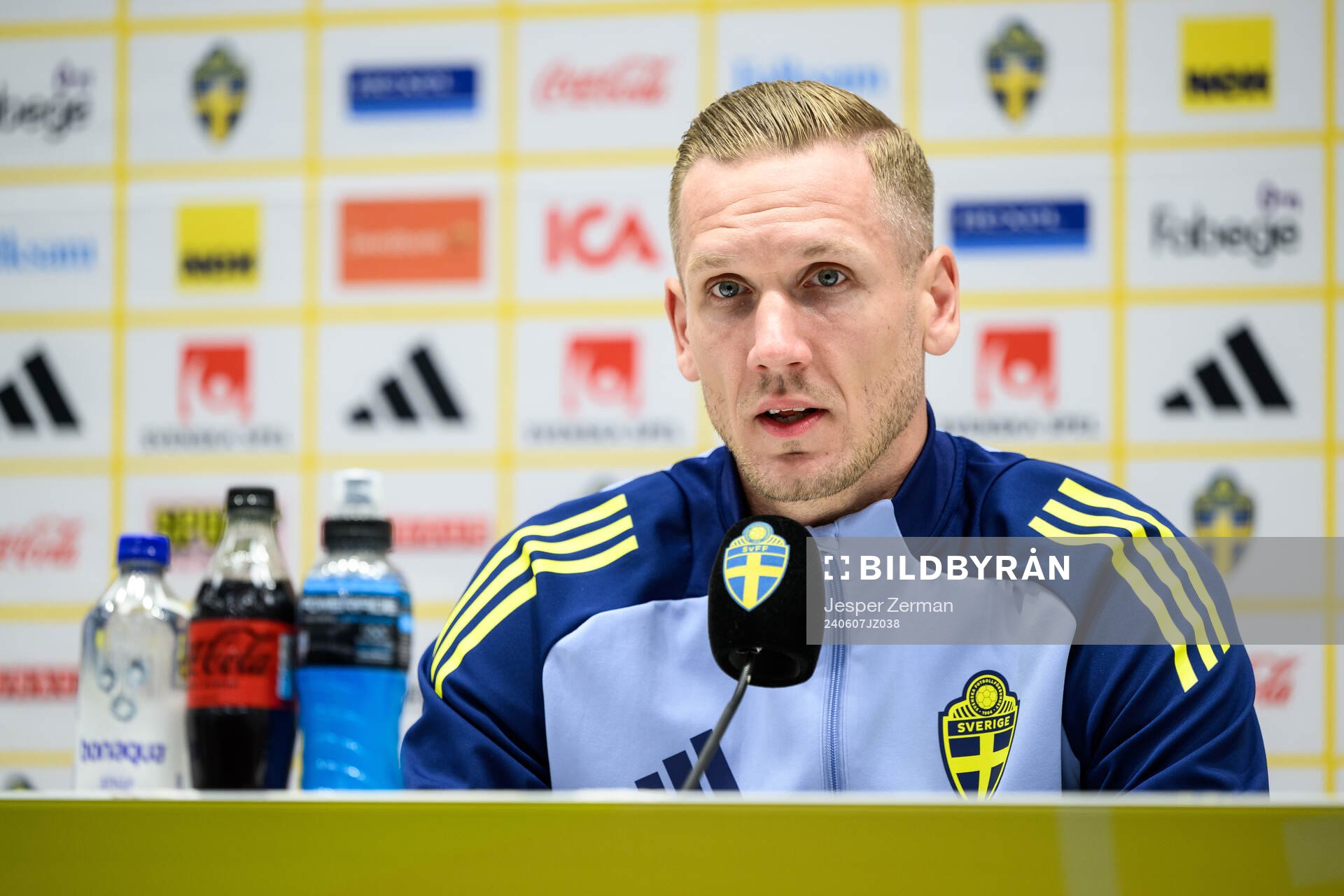 goalkeeper Robin Olsen of the Swedish men's national