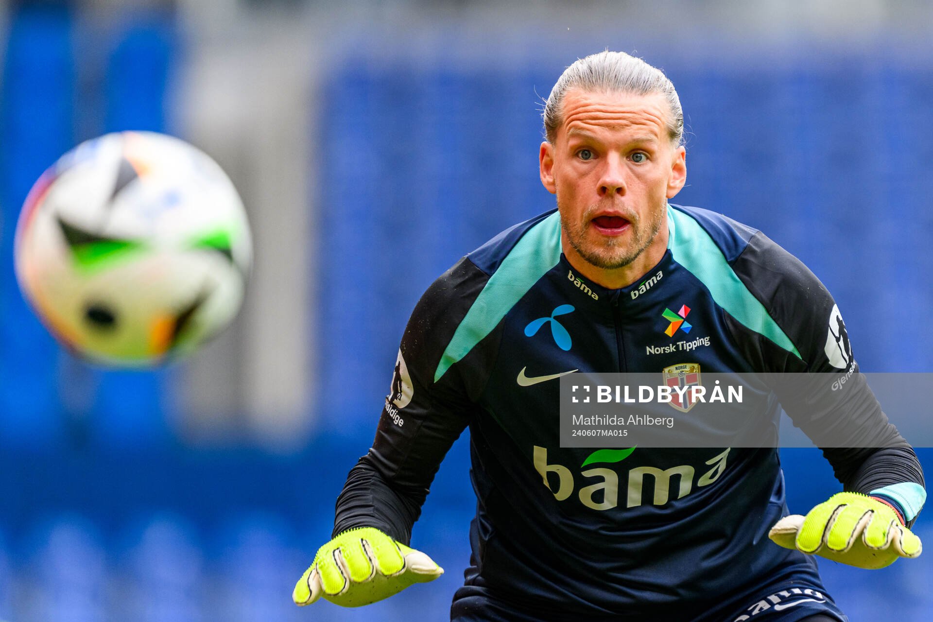 Goalkeeper Ørjan Håskjold Nyland of Norway of the