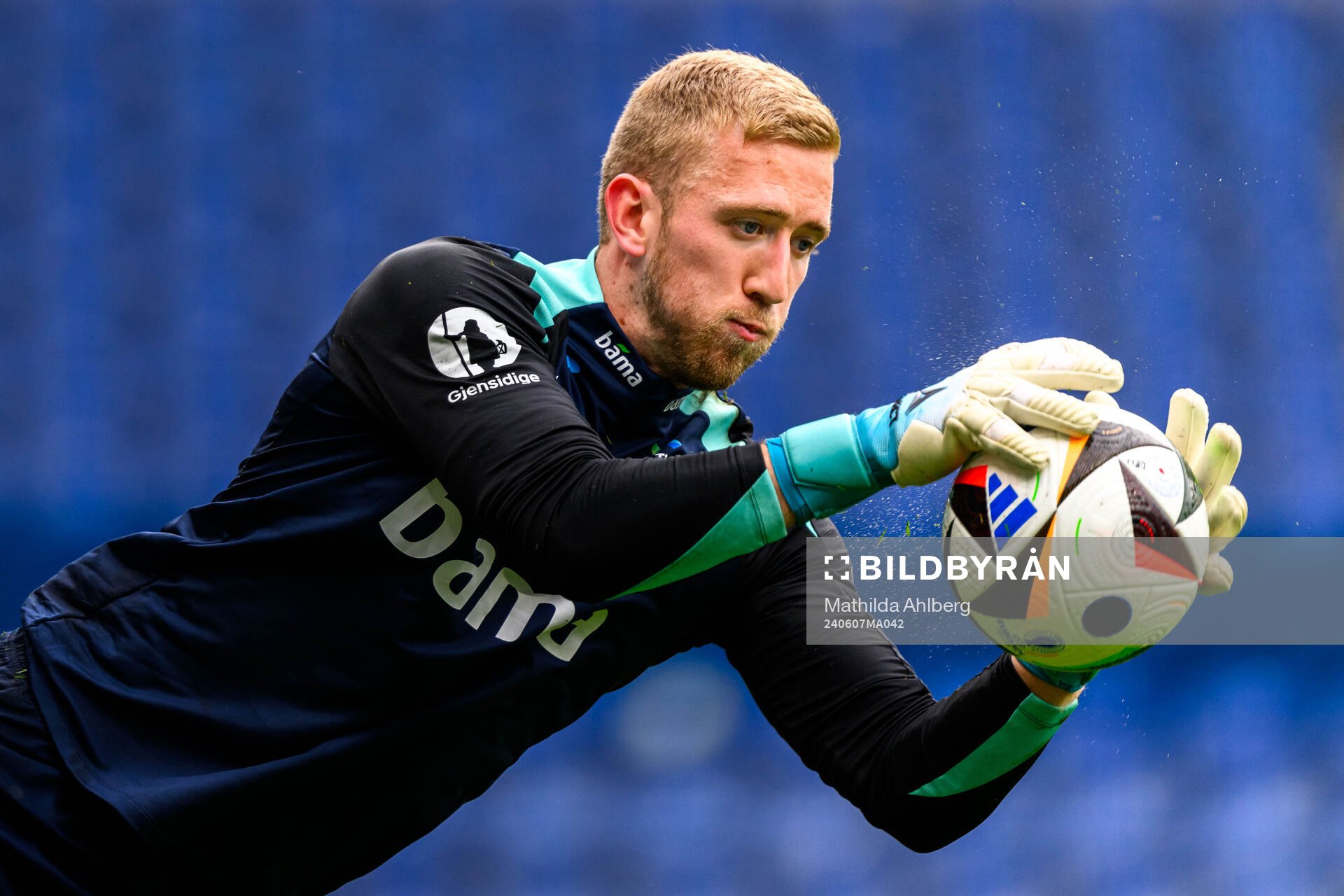 Goalkeeper Egil Selvik of the Norwegian national football
