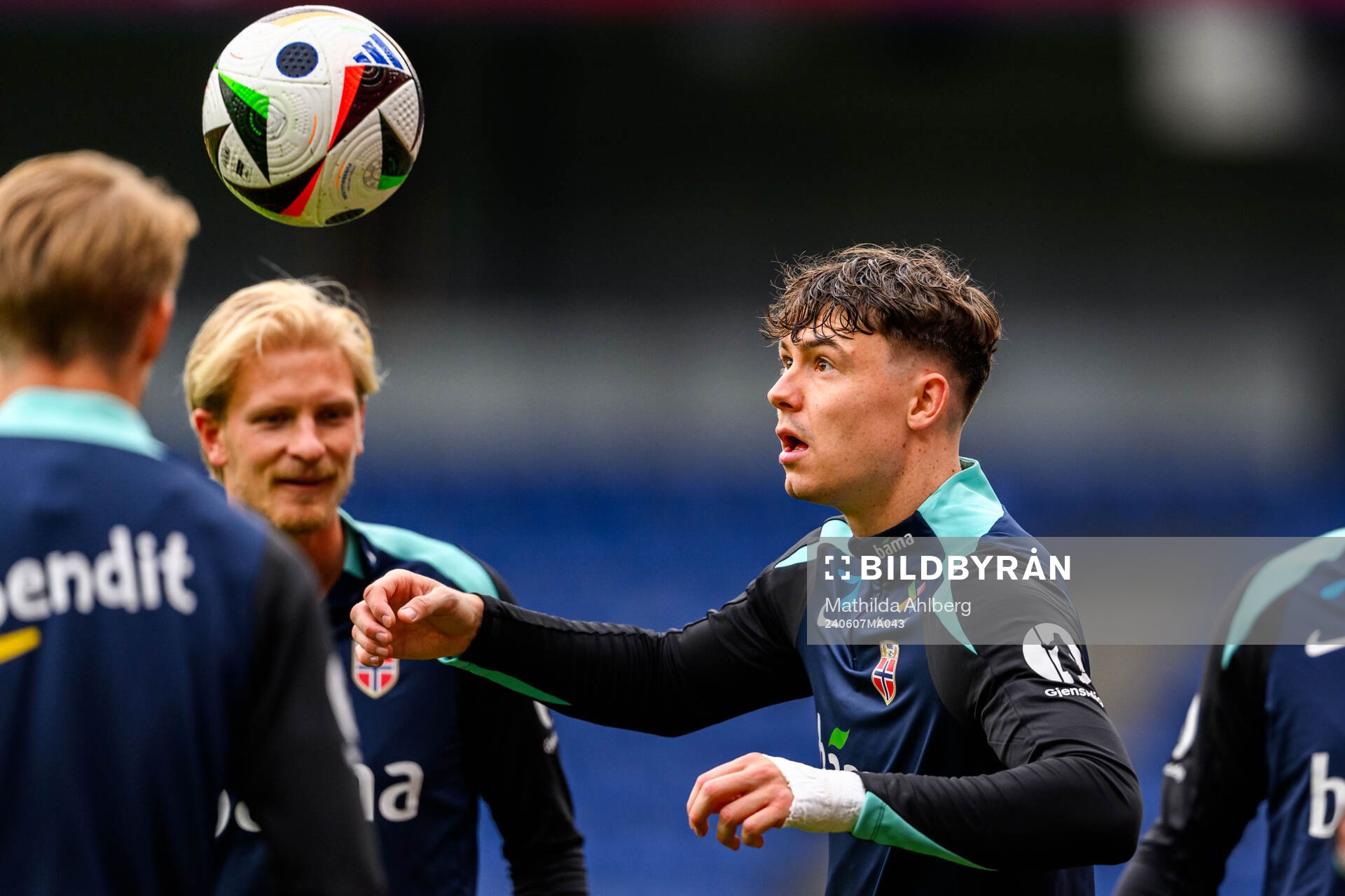 Jørgen Strand Larsen of the Norwegian national football