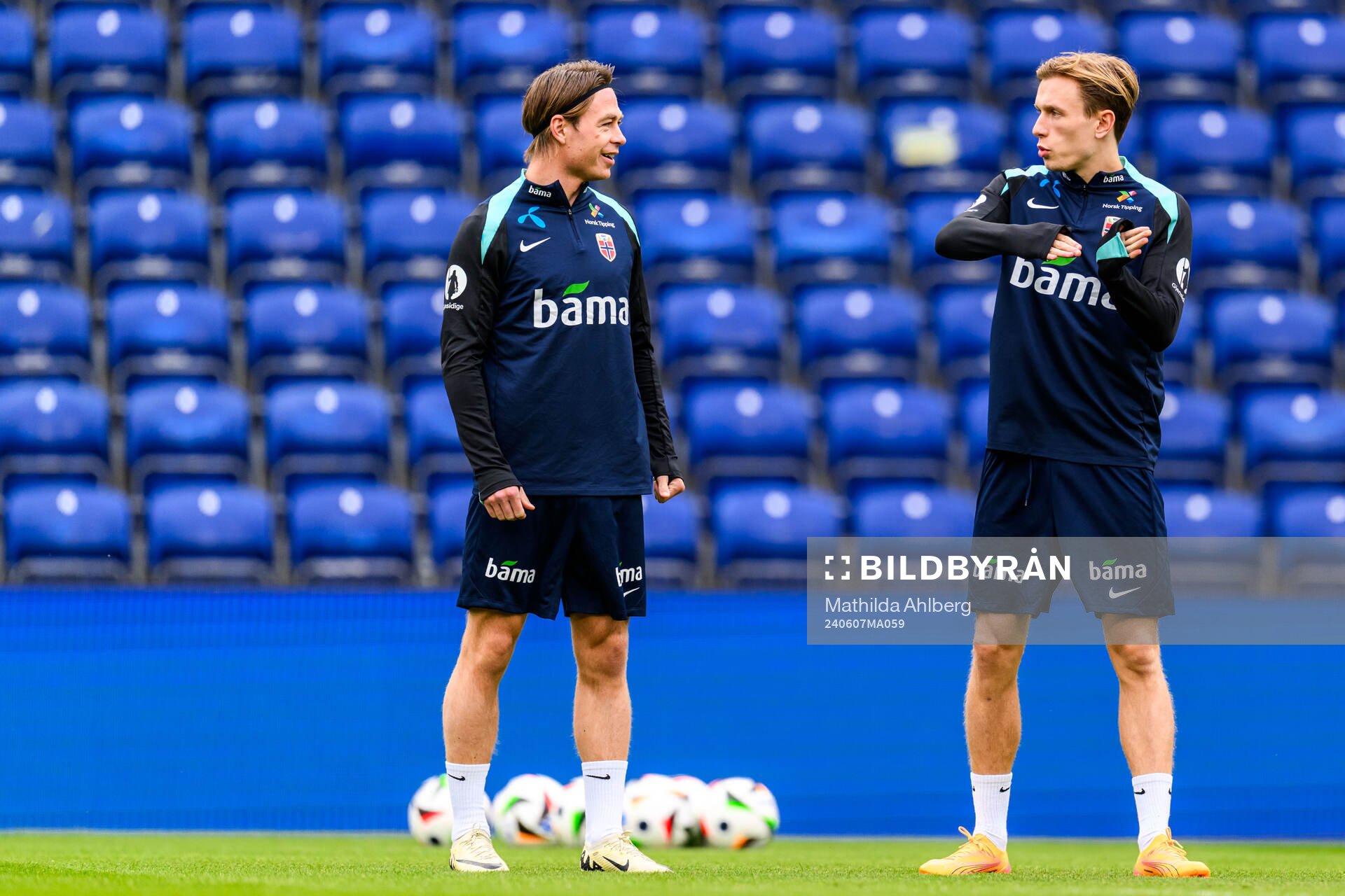 Andreas Schjelderup and Jesper Daland of the Norwegian