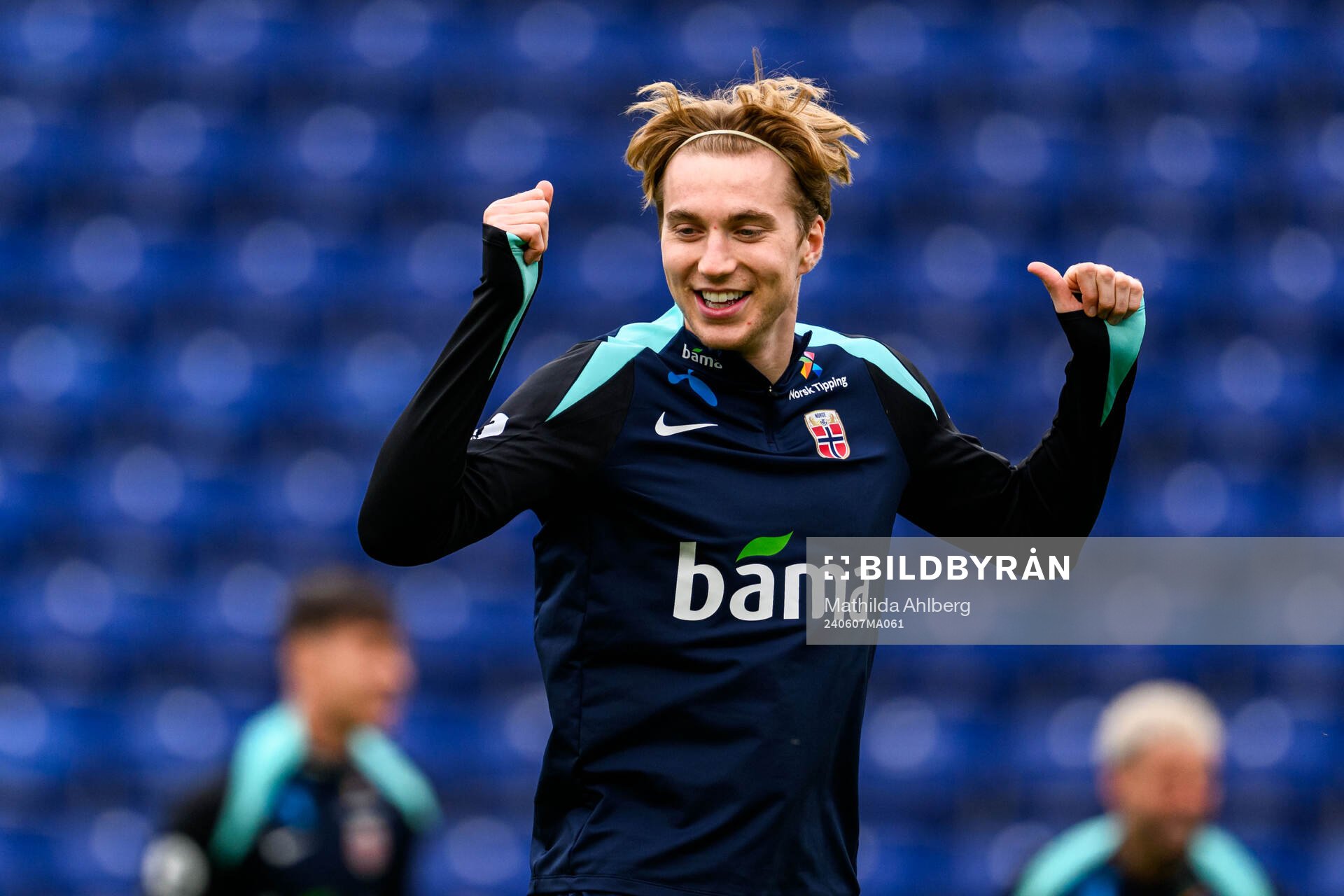 Marcus Holmgren Pedersen of the Norwegian national football