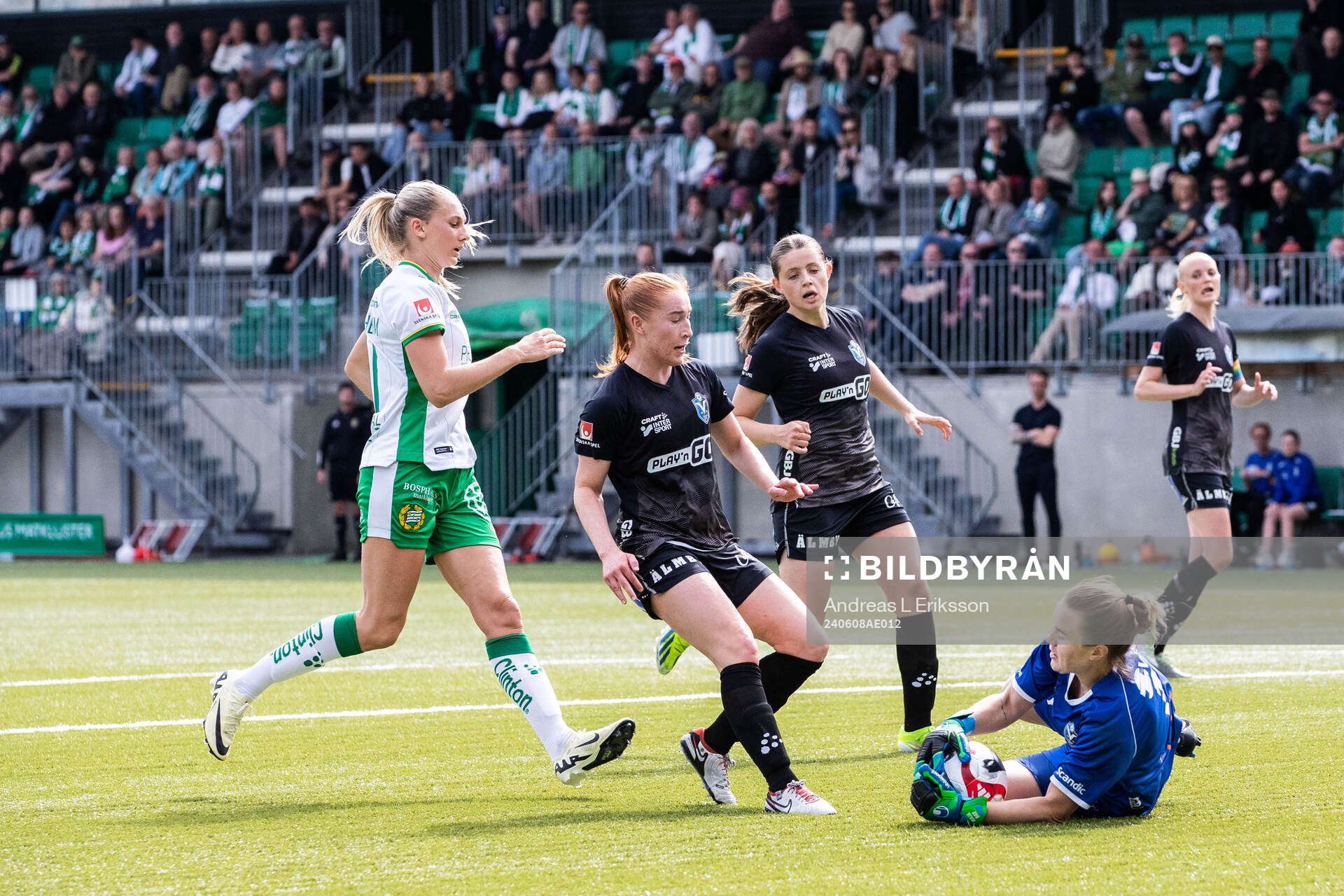 Hammarbys Ellen Wangerheim mot Växjö DFFs Tilde