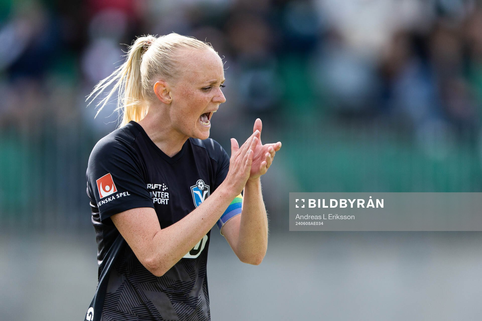 Växjö DFFs Emma Pennsäter jublar