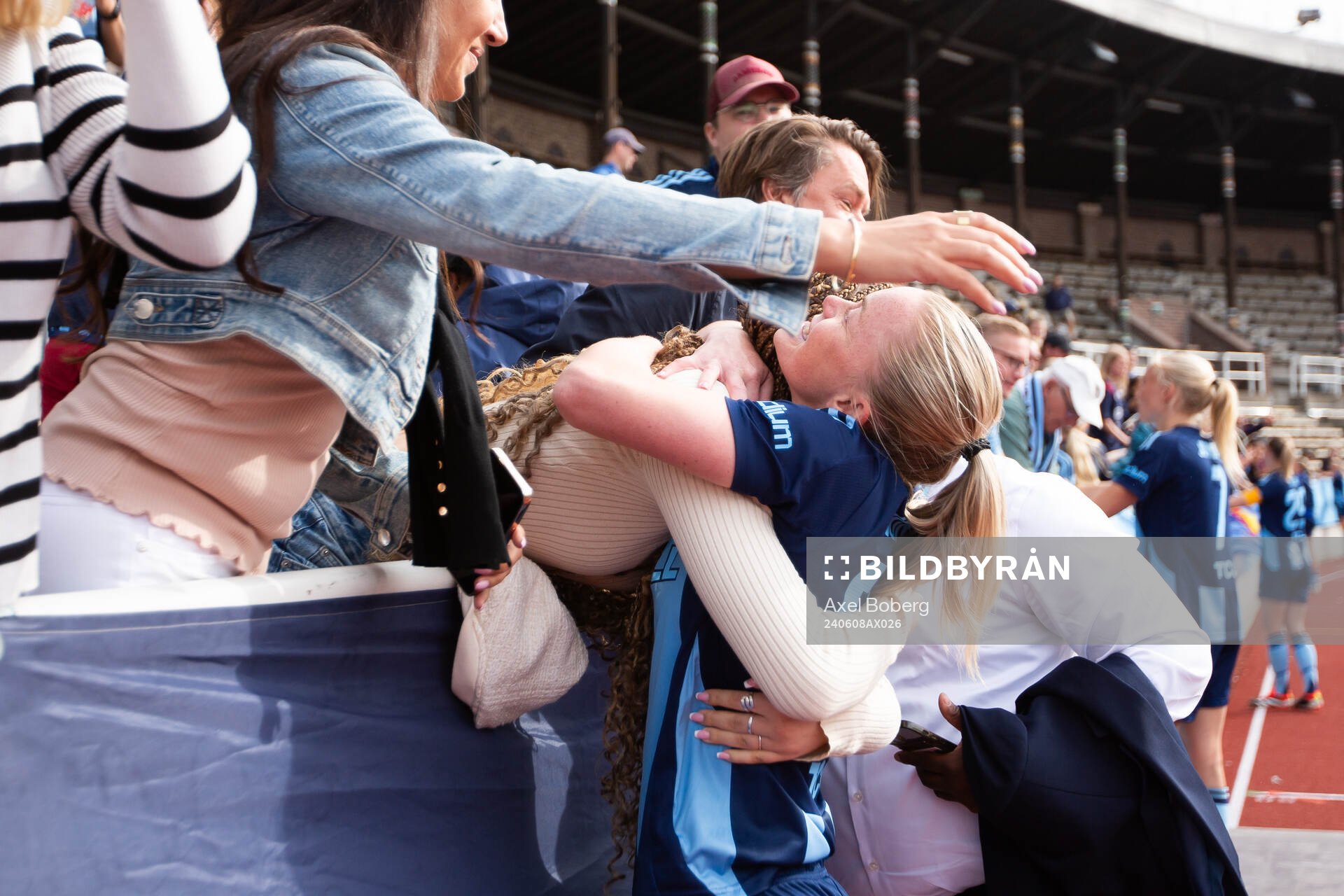 Djurgårdens Zara Jönsson jublar
