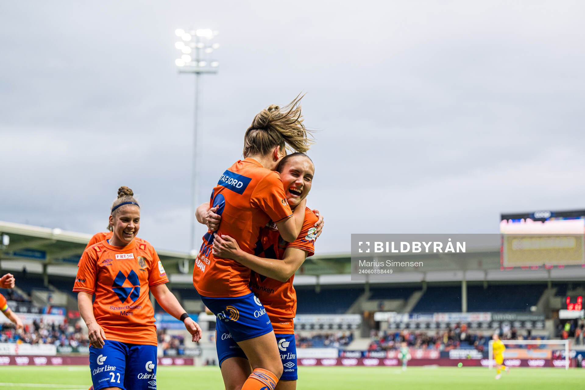 Maria Herdel Pedersen of AaFK Fortuna celebrates