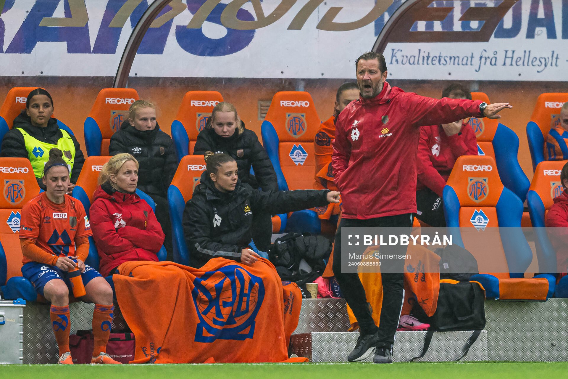 Frode Fagermo, head coach of AaFK Fortuna, during the 1. division football match between AaFK Fortuna and Bodø/Glimt on June 8, 2024 in Ålesund.