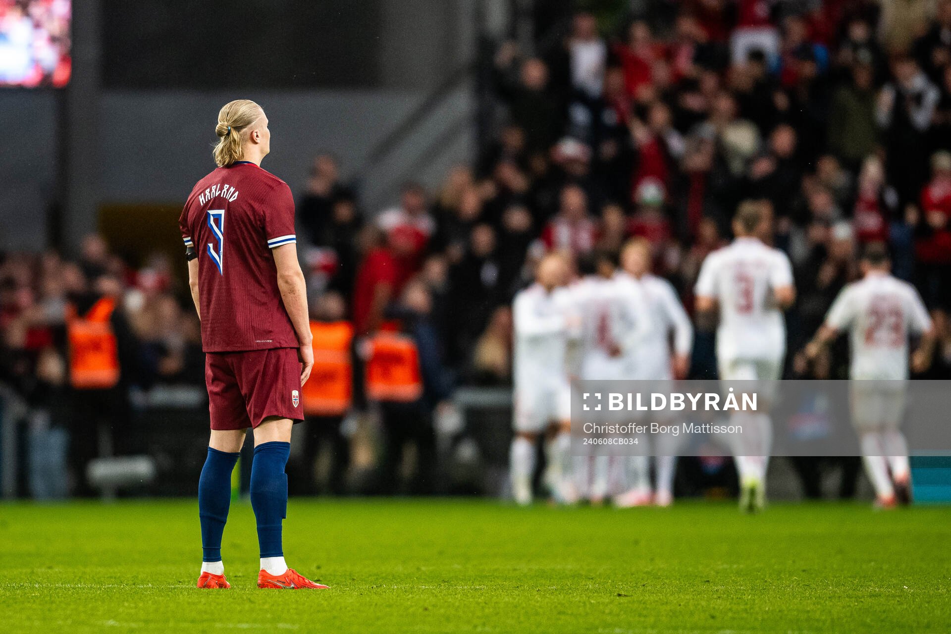 Erling Braut Haaland of Norway looks dejected
