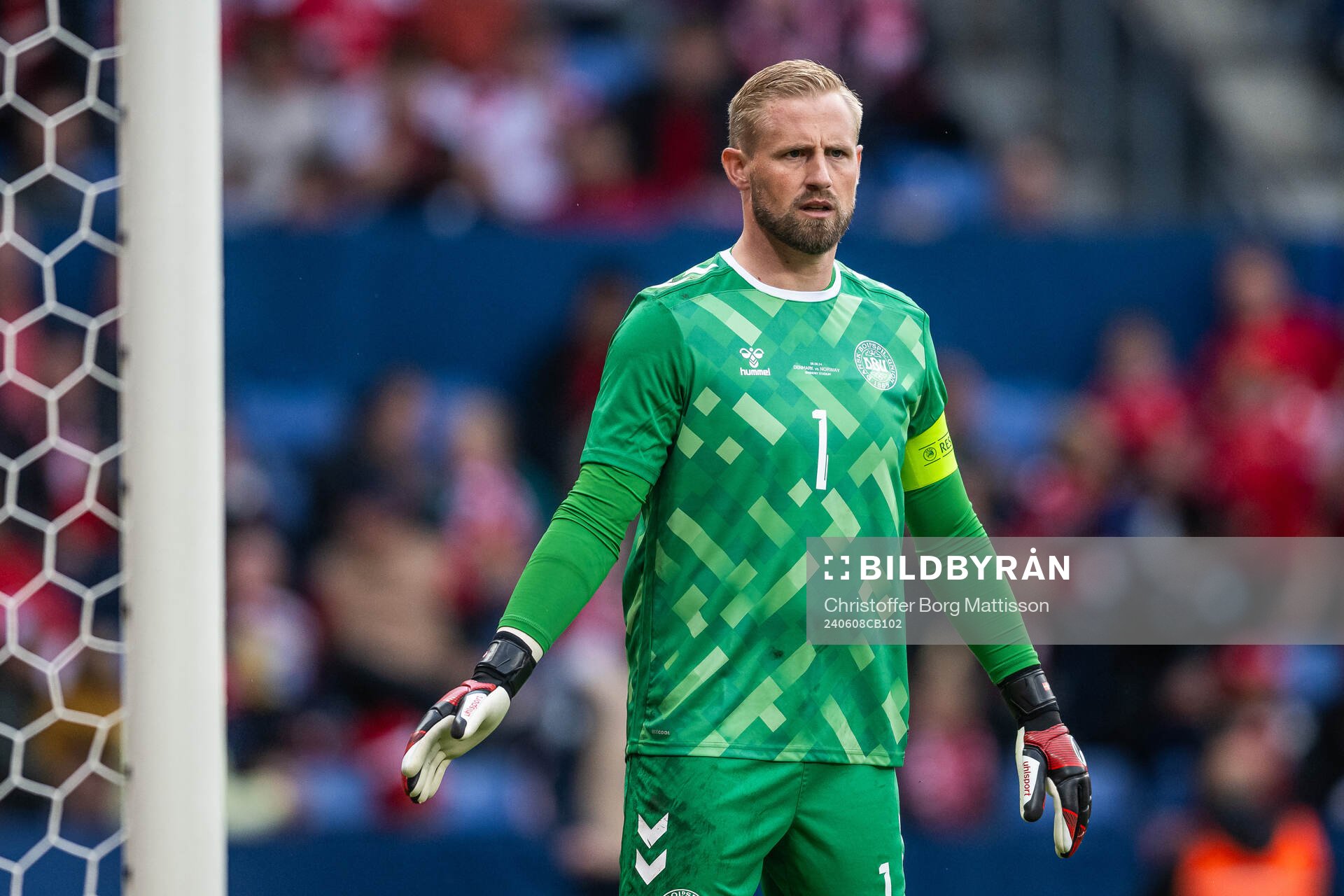 goalkeeper Kasper Schmeichel of Denmark