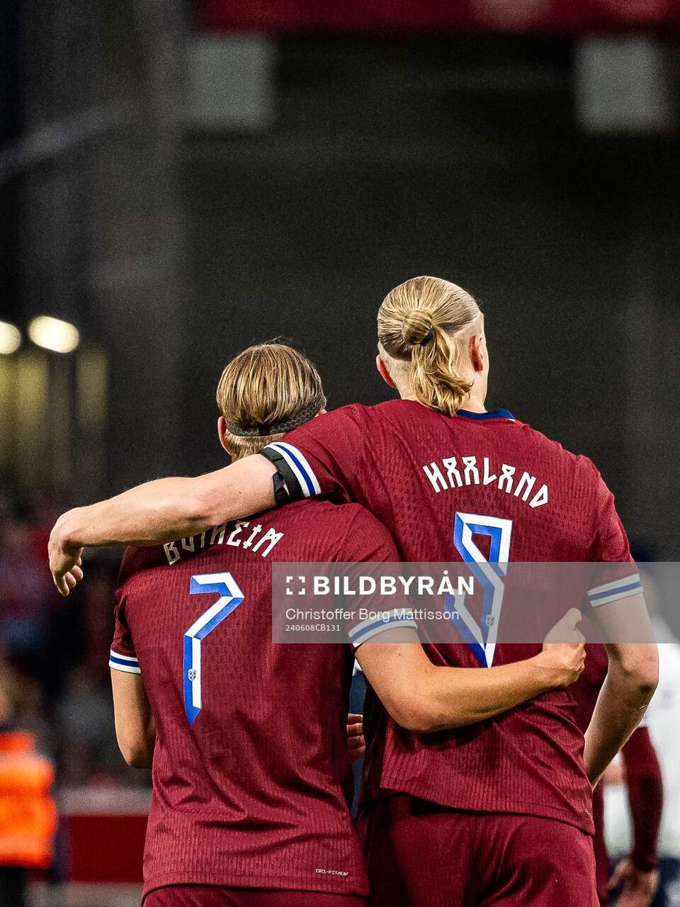 Erik Botheim and Erling Braut Haaland of Norway