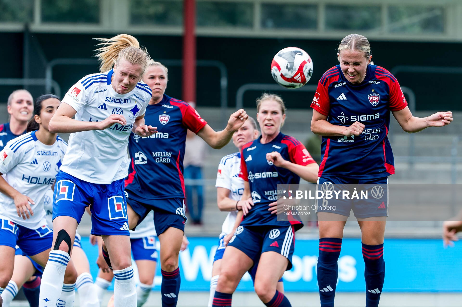 IFK Norrköpings Ebba Handfast och FC Rosengårds Ria Noora