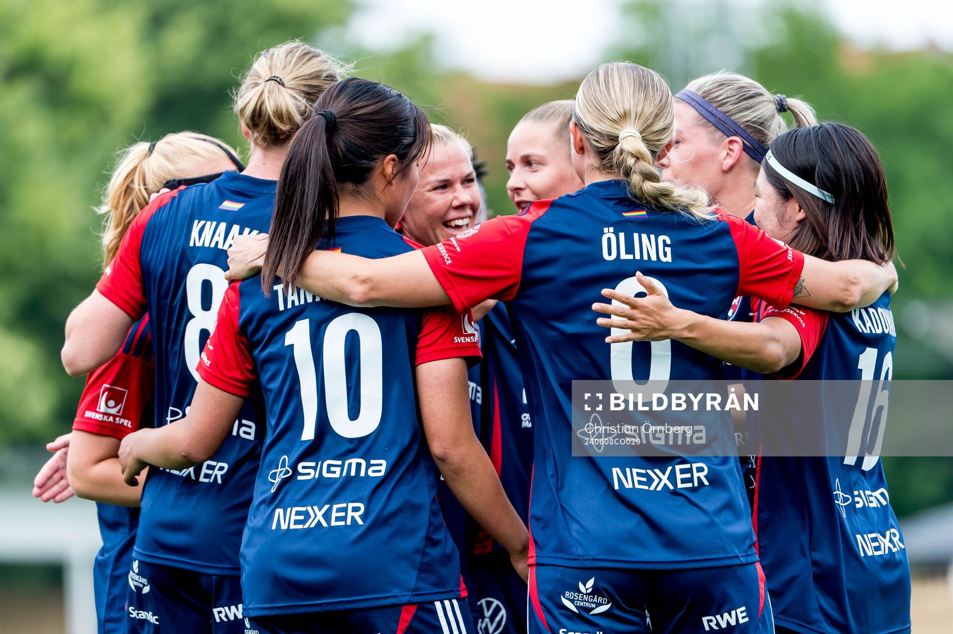 FC Rosengårds Jessica Wik jublar