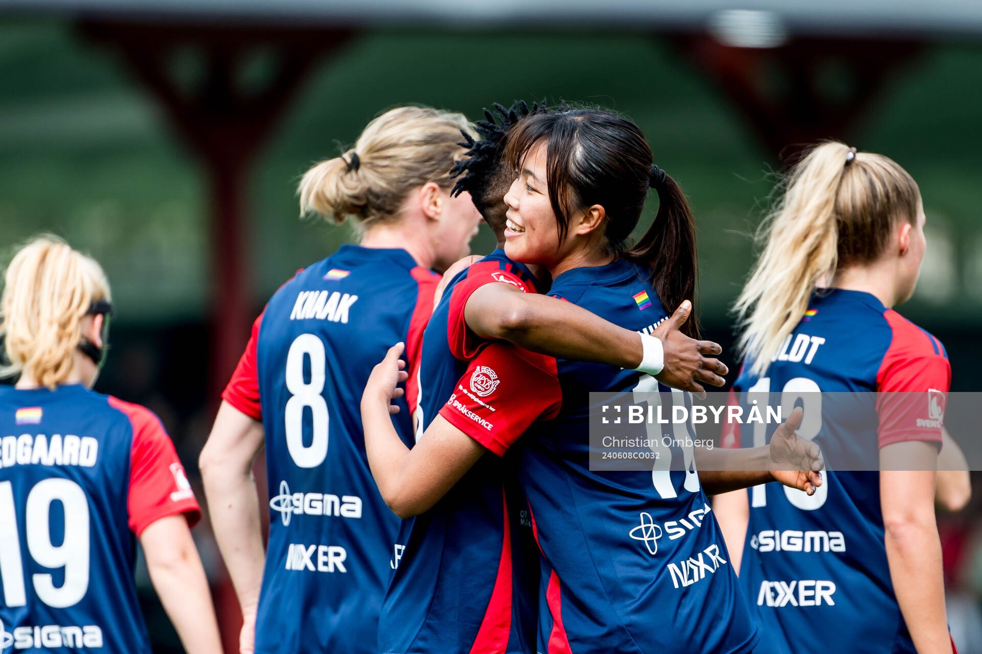 FC Rosengårds Momoko Tanikawa jublar