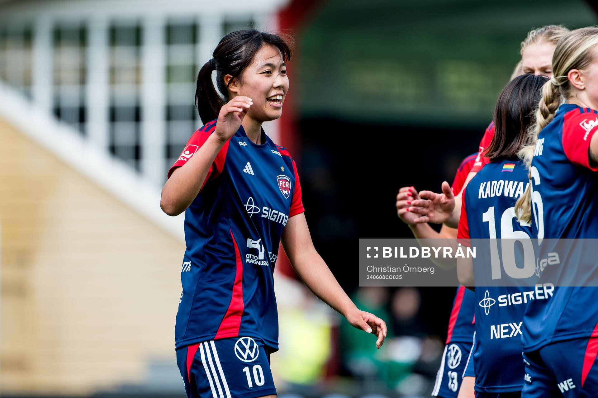 FC Rosengårds Momoko Tanikawa jublar