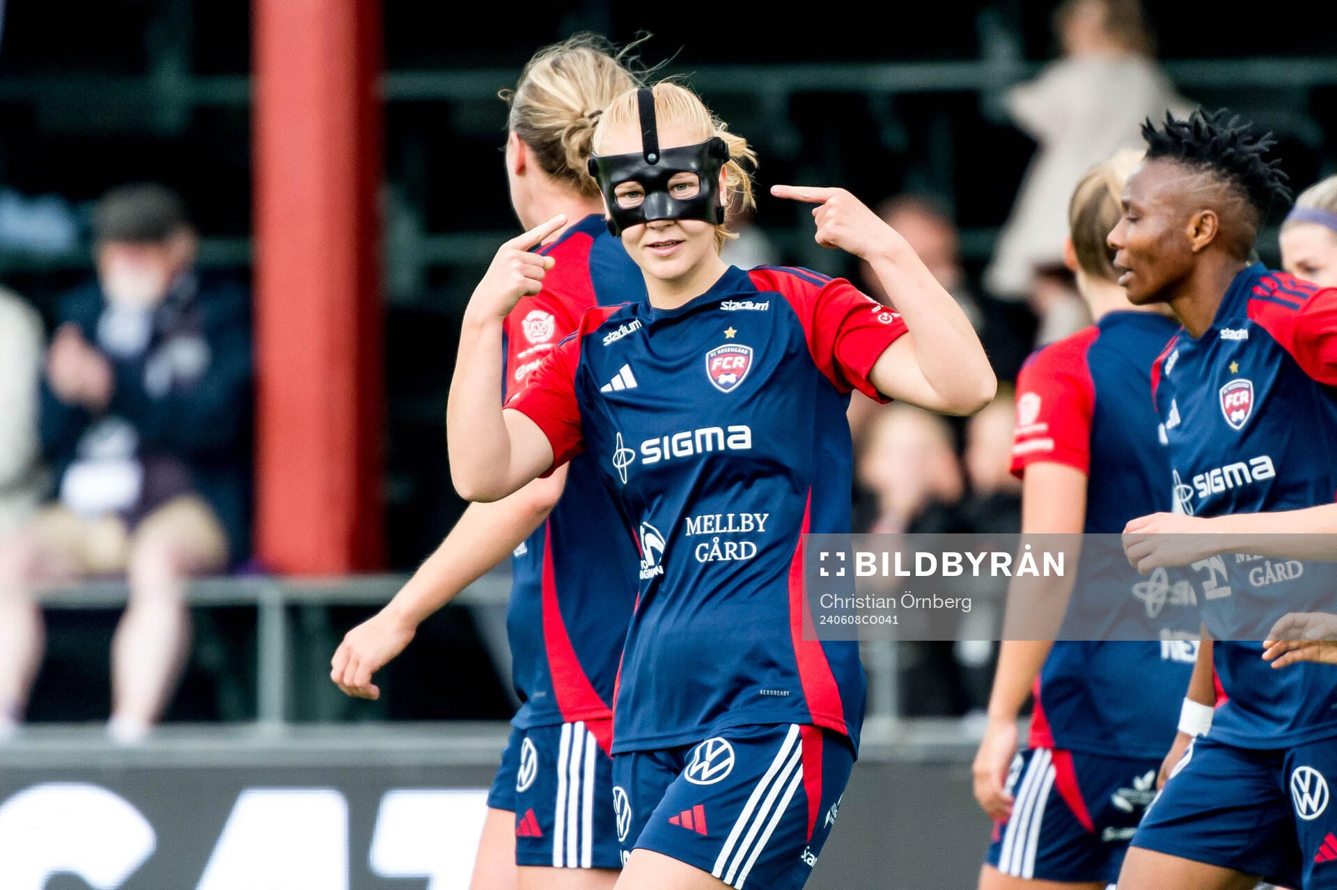FC Rosengårds Sofie Bruun Bredgaard jublar