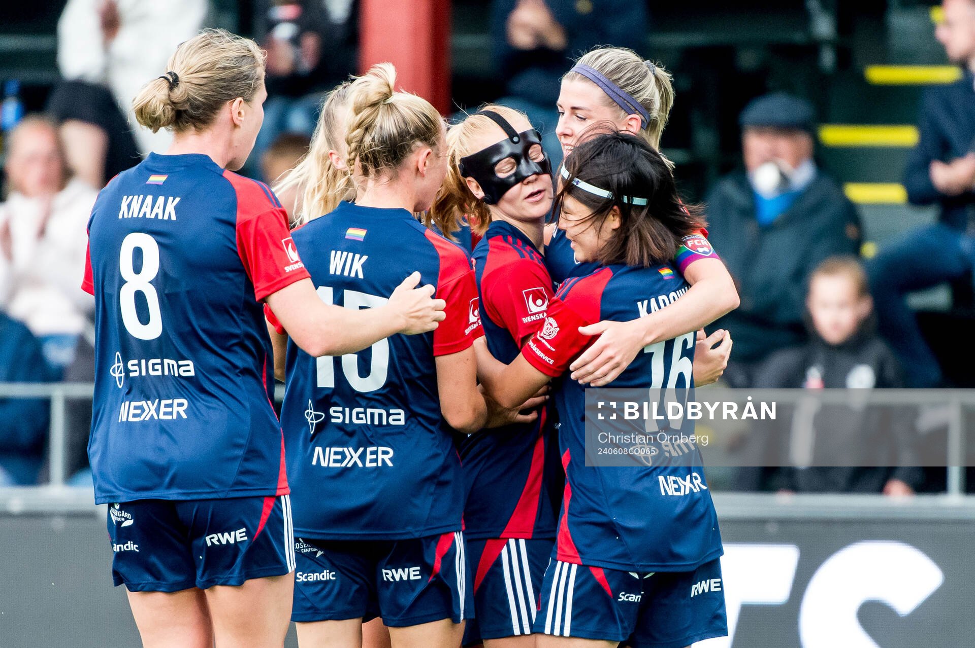 FC Rosengårds Sofie Bruun Bredgaard jublar