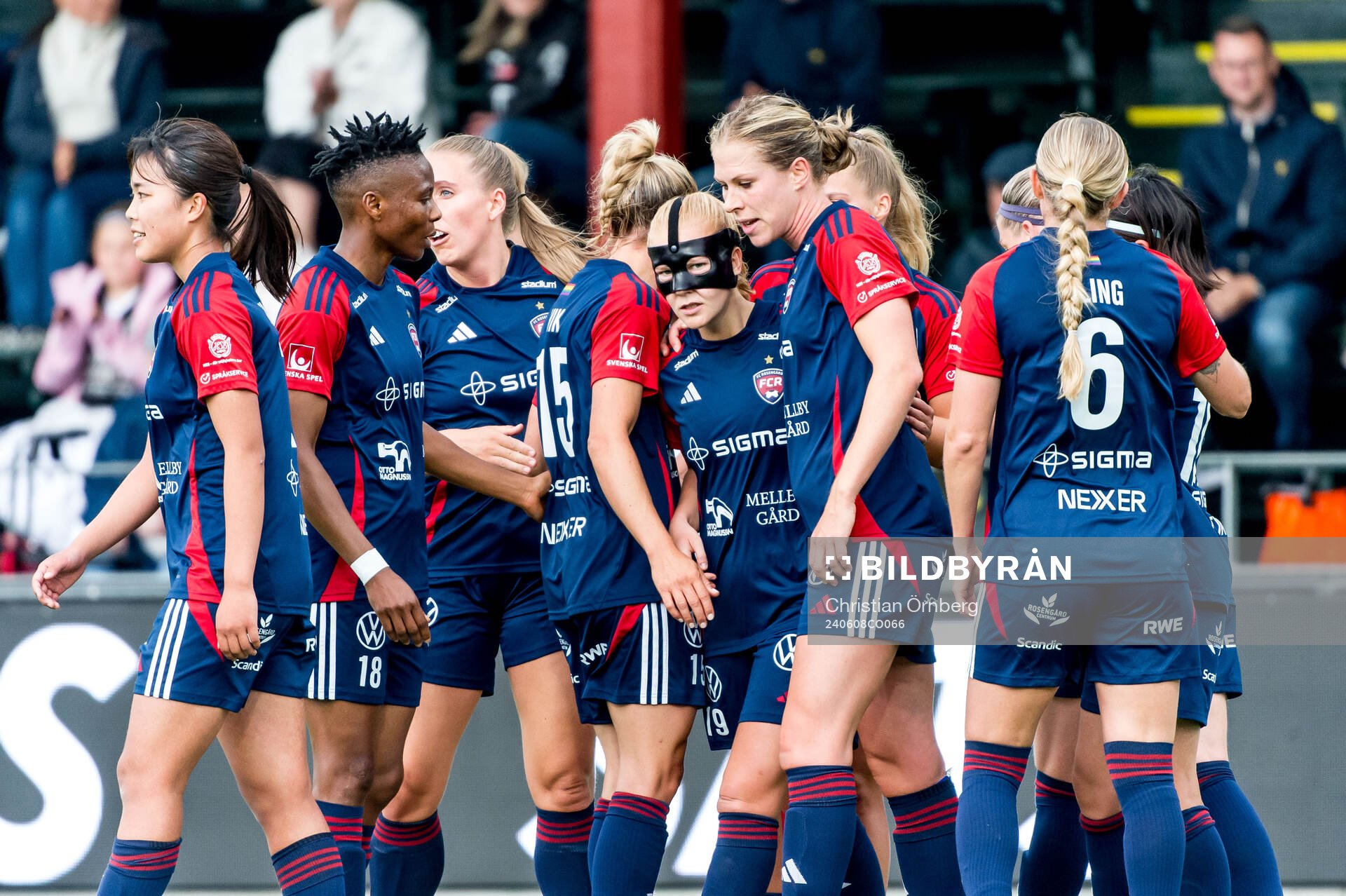 FC Rosengårds Sofie Bruun Bredgaard jublar