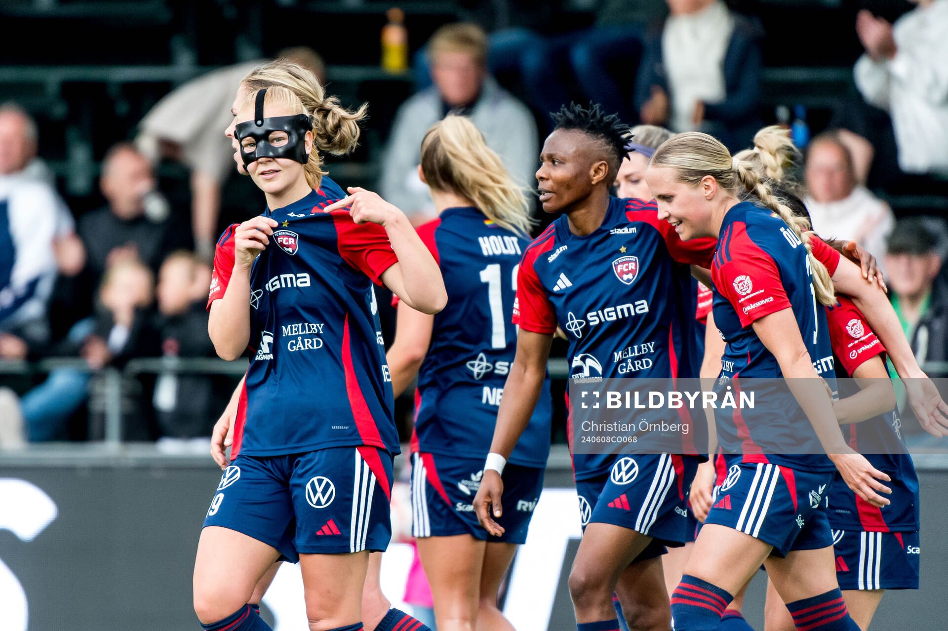 FC Rosengårds Sofie Bruun Bredgaard jublar