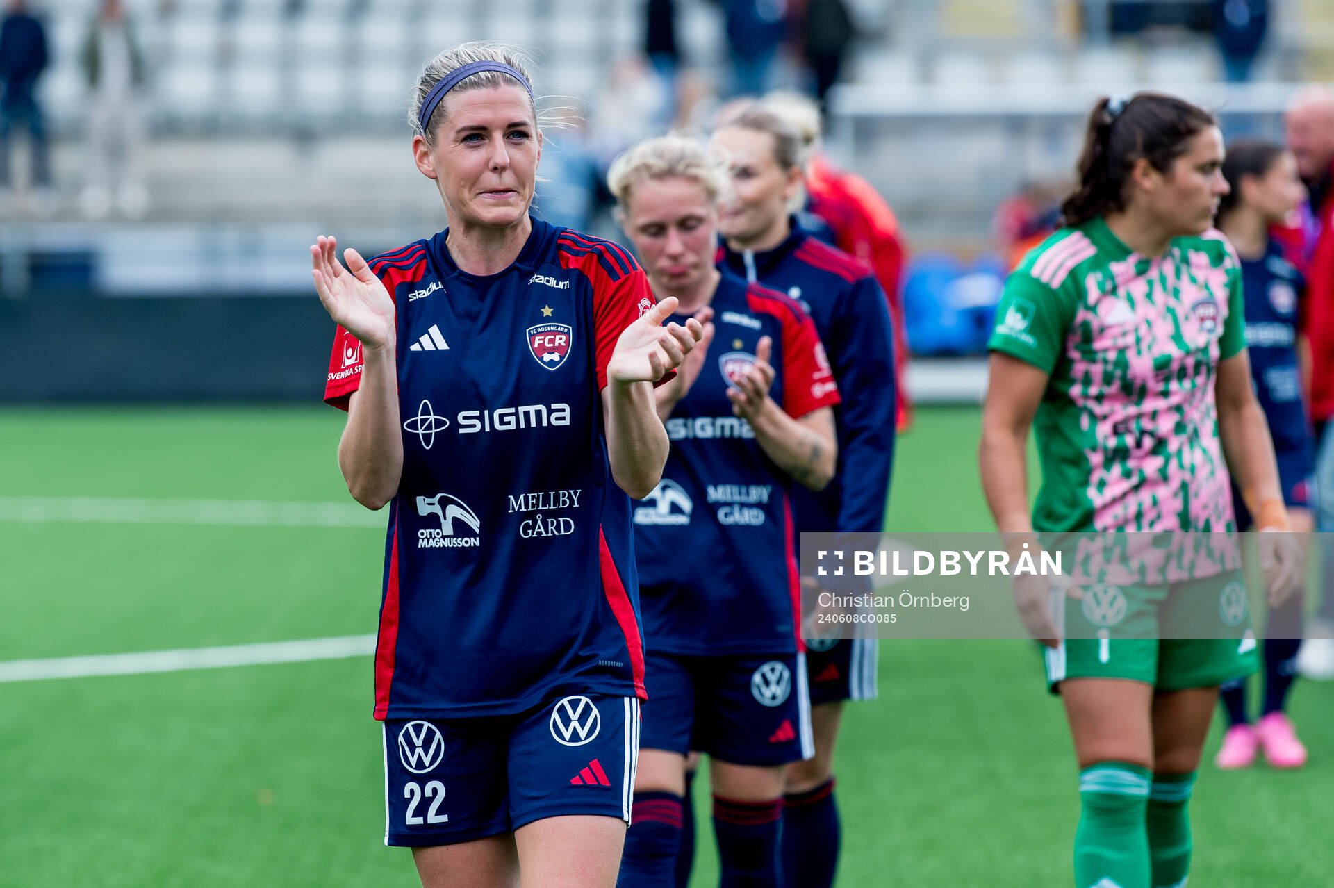 FC Rosengårds Olivia Schough jublar