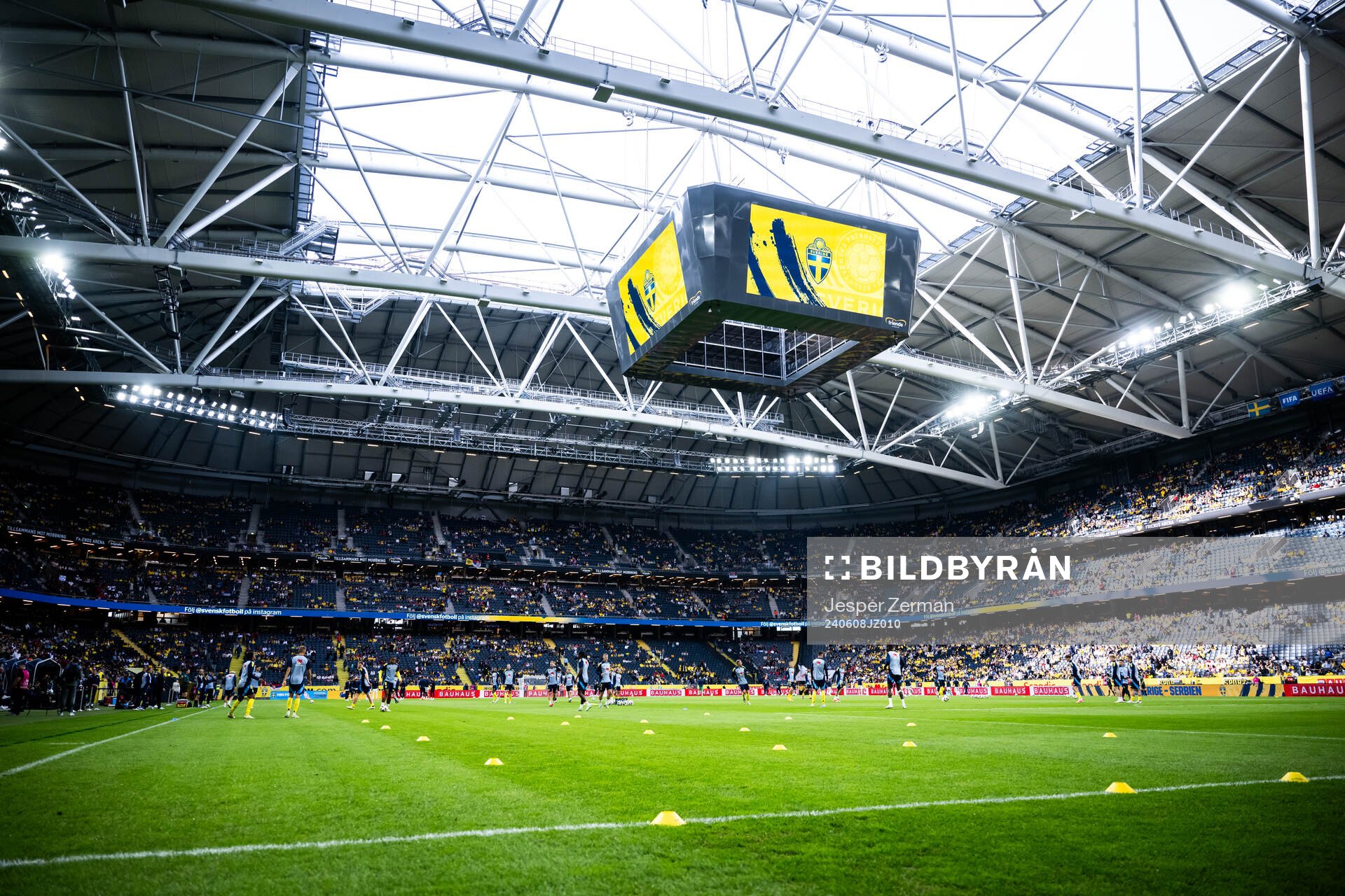 General view of Friends Arena