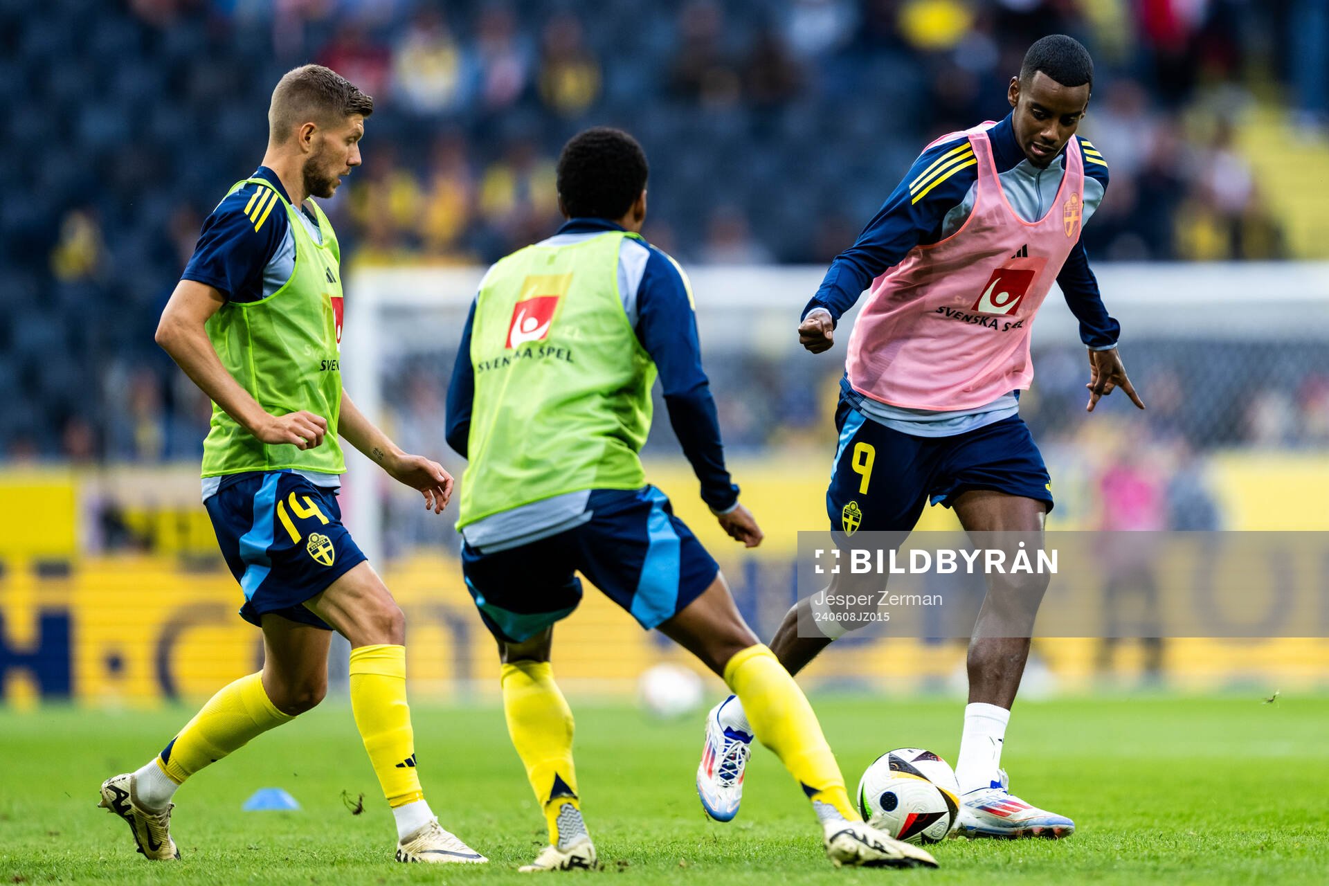 Anton Salétros, Niclas Eliasson, and Alexander Isak of
