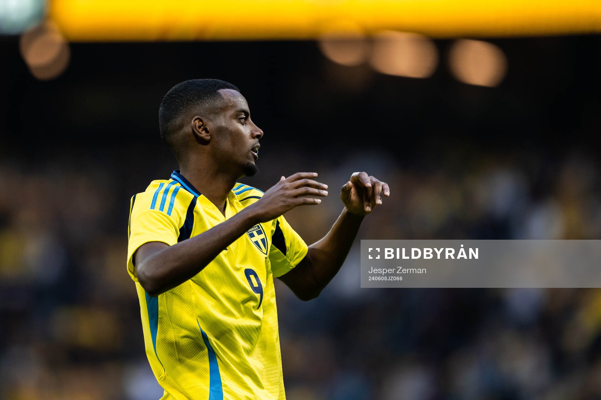 Alexander Isak of Sweden looks dejected
