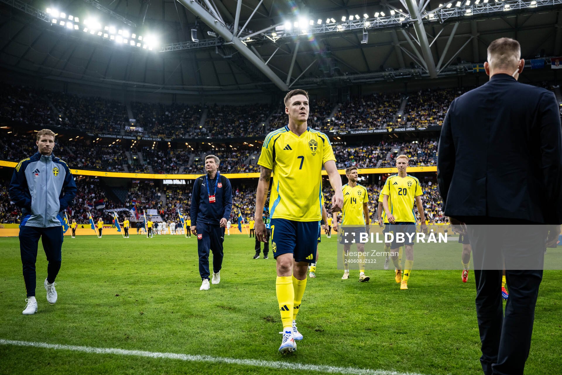 Emil Holm of Sweden looks dejected