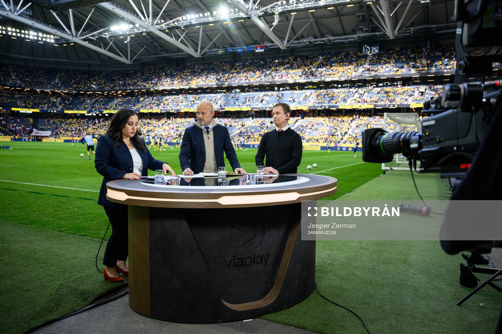 Jennifer Kücukaslan, Fredrik Ljungberg and Erik Niva in