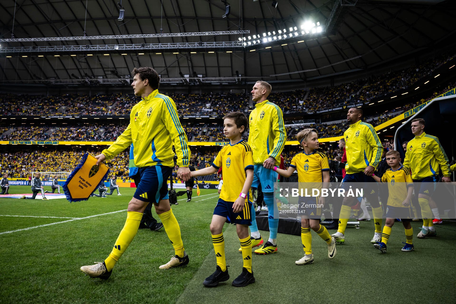 Victor Nilsson Lindelöf, goalkeeper Robin Olsen and Isak