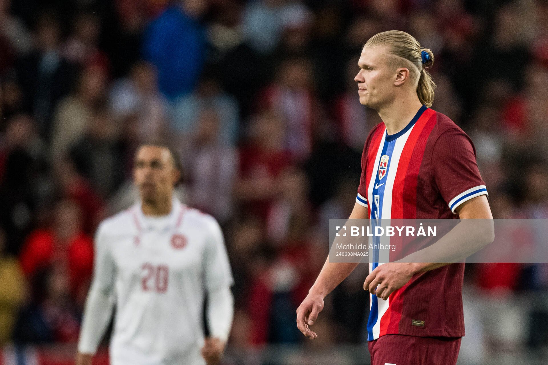 Erling Braut Haaland of Norway looks dejected
