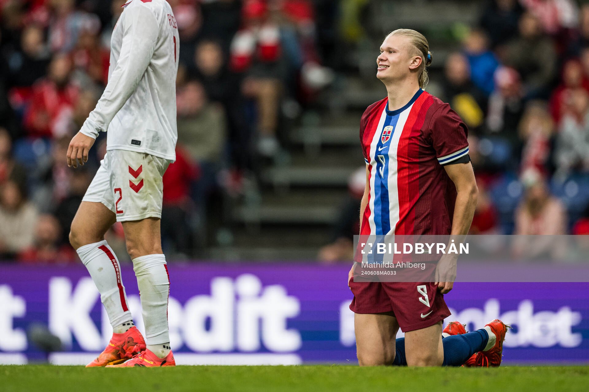 Erling Braut Haaland of Norway looks dejected
