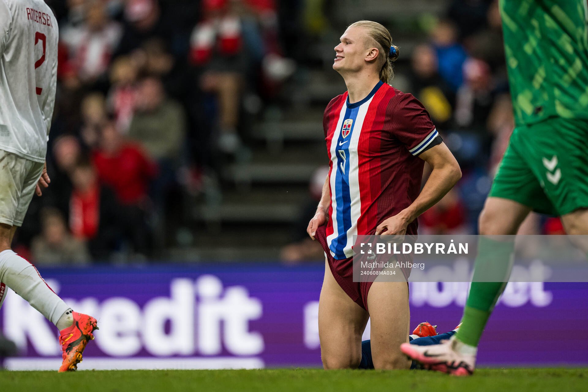 Erling Braut Haaland of Norway looks dejected
