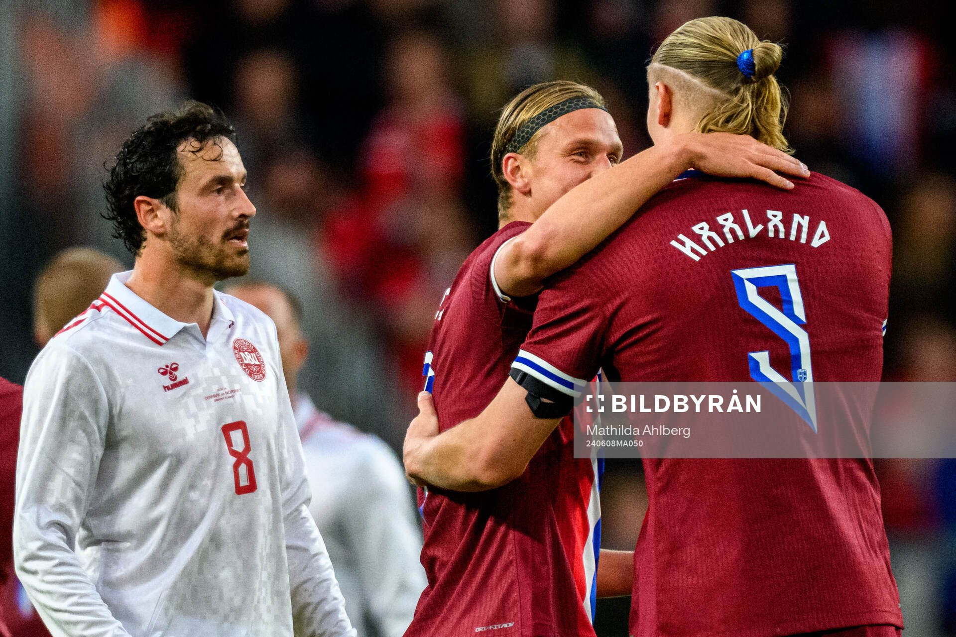Erik Botheim and Erling Braut Haaland of Norway
