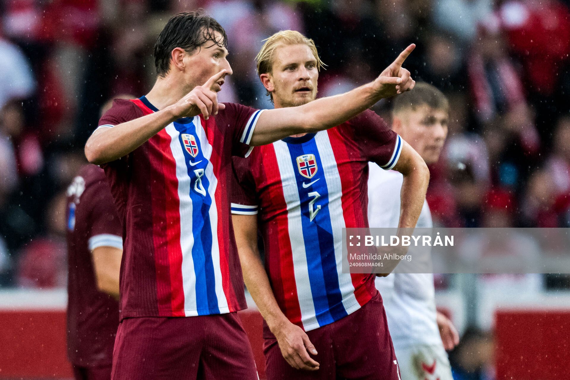 Sander Berge and Morten Thorsby of Norway