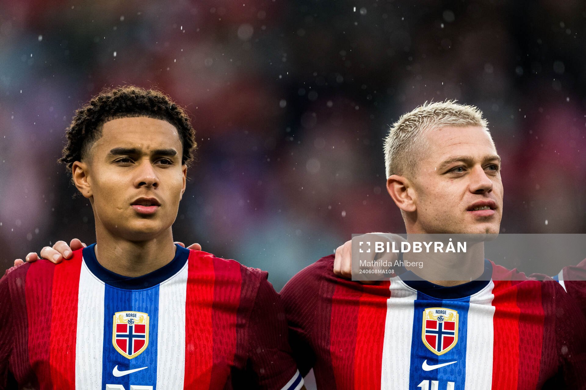 Antonio Nusa and Julian Ryerson of Norway