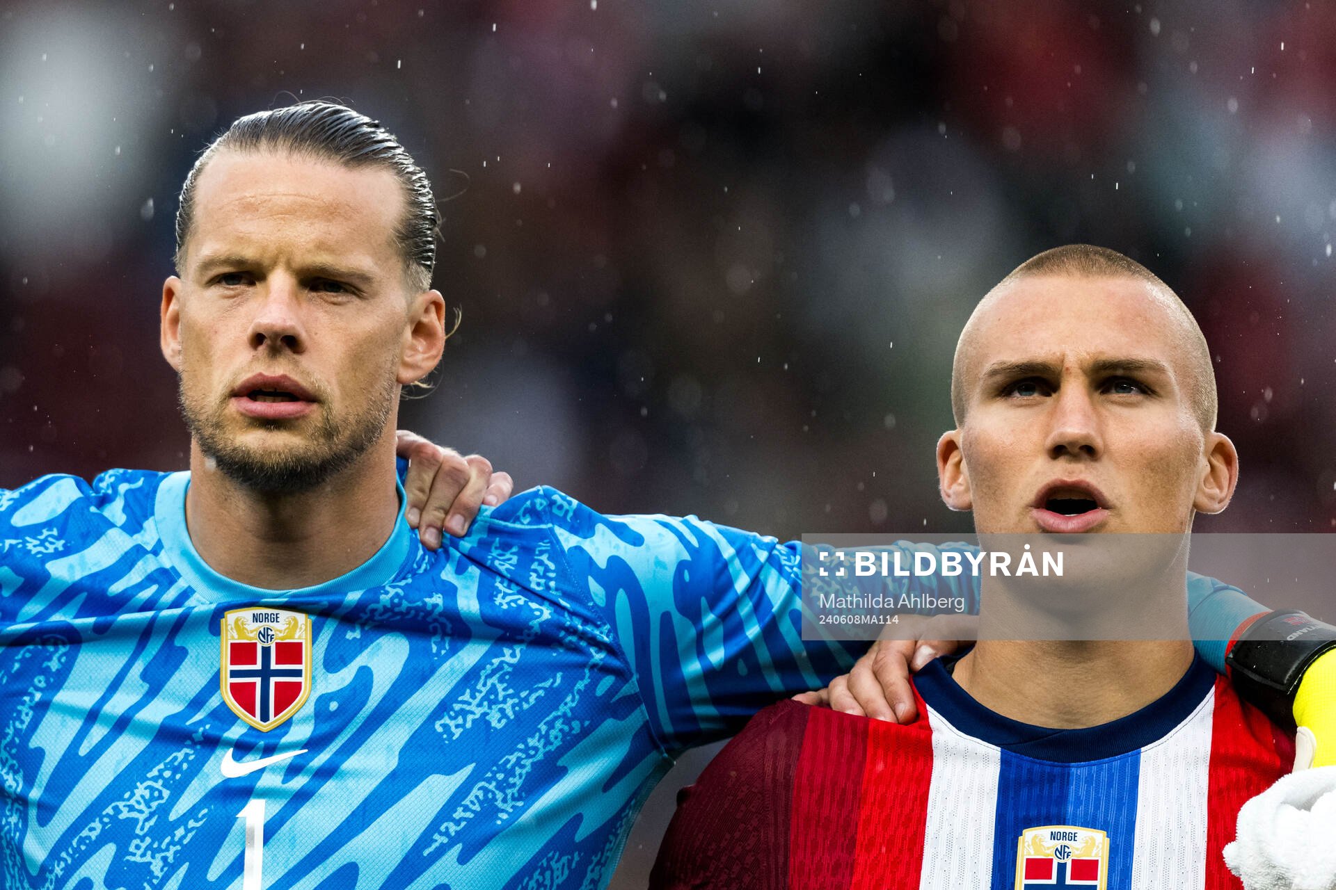 Goalkeeper Ørjan Håskjold Nyland and Leo Østigård of