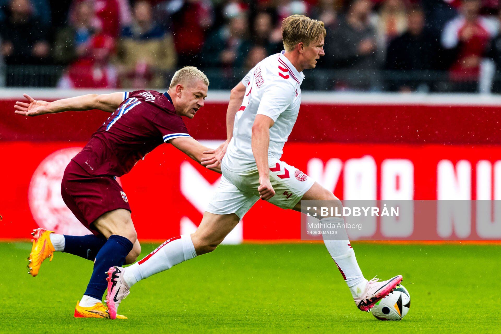 Julian Ryerson of Norway and Victor Kristiansen of Denmark