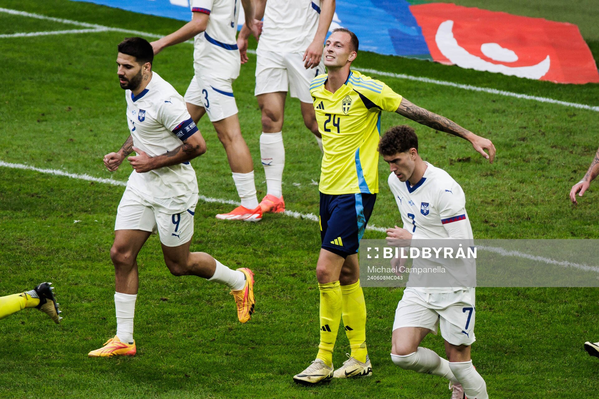 Gustaf Nilsson of Sweden looks dejected