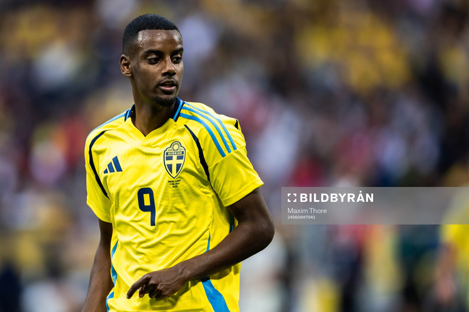 Alexander Isak of Sweden