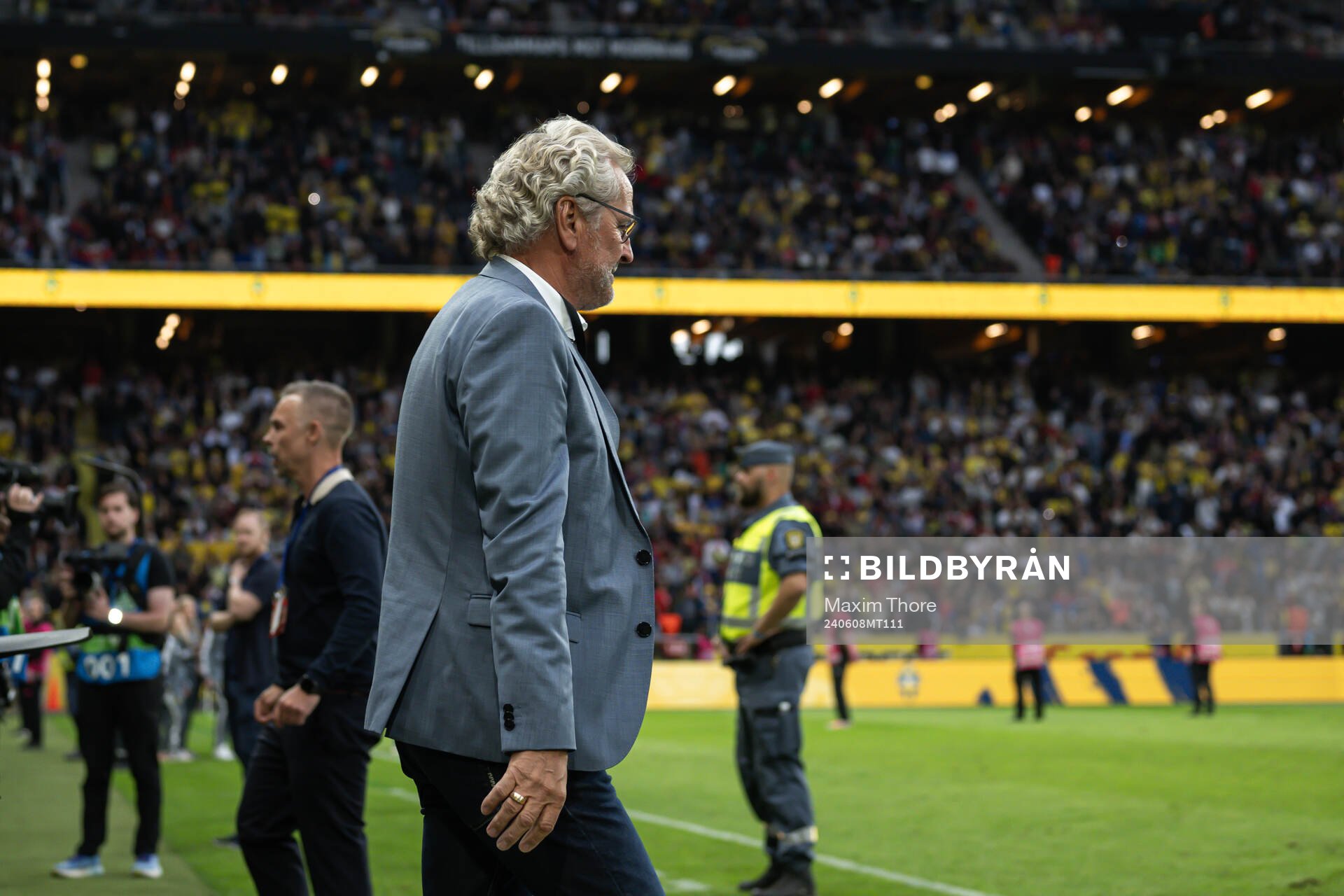 Erik Hamrén, former coach of team Sweden, eneters the