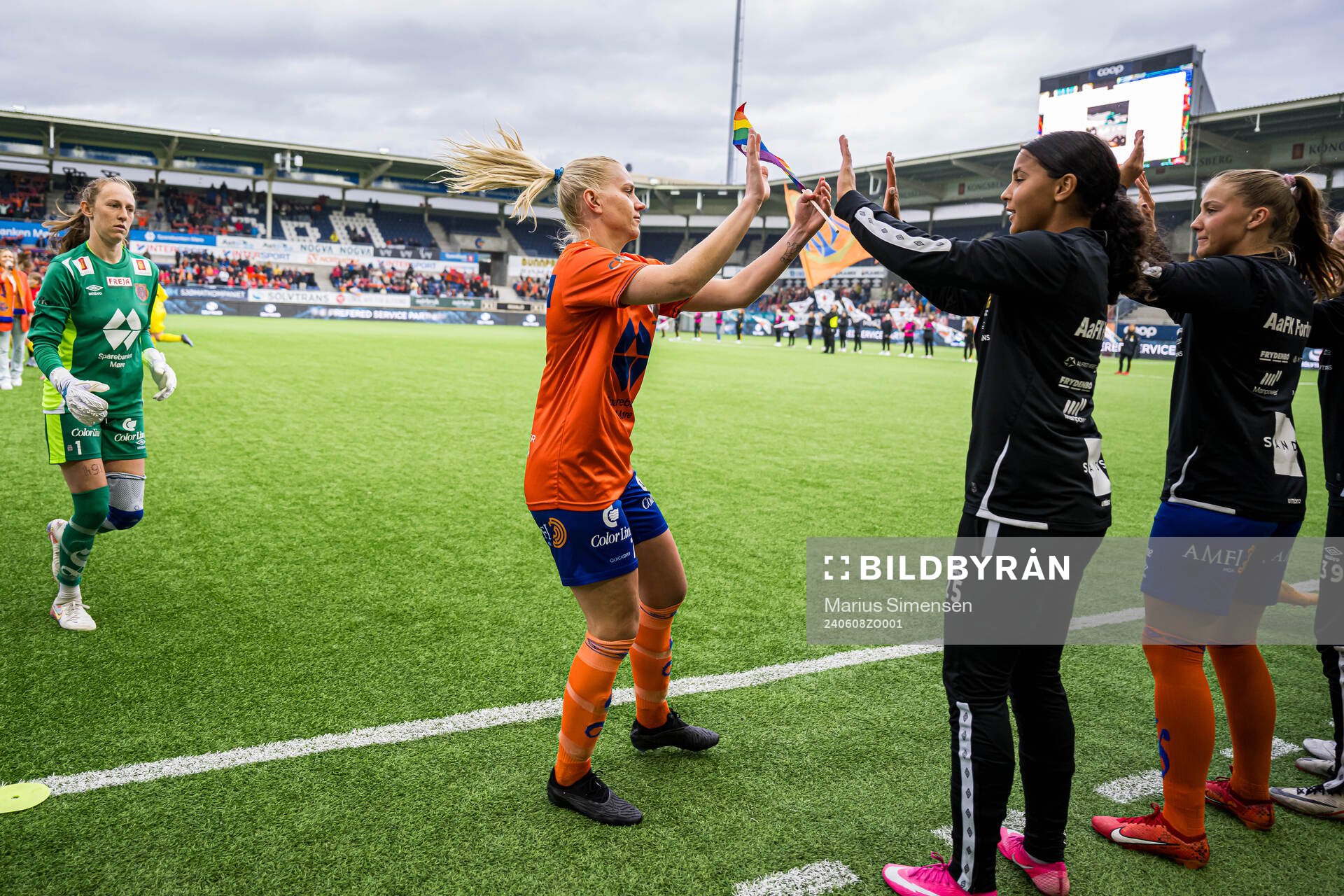 Linn Huseby of AaFK Fortuna ahead of the 1. division football match between AaFK Fortuna and Bodø/Glimt on June 8, 2024 in Ålesund.