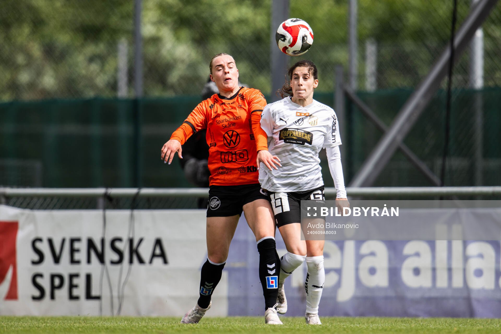 Kristianstads Gudny Árnadóttir och Häckens Anna Sandberg