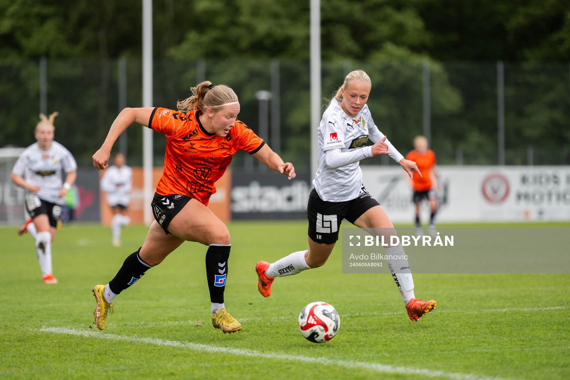 Kristianstads Gudny Árnadóttir och Häckens Lisa Löwing