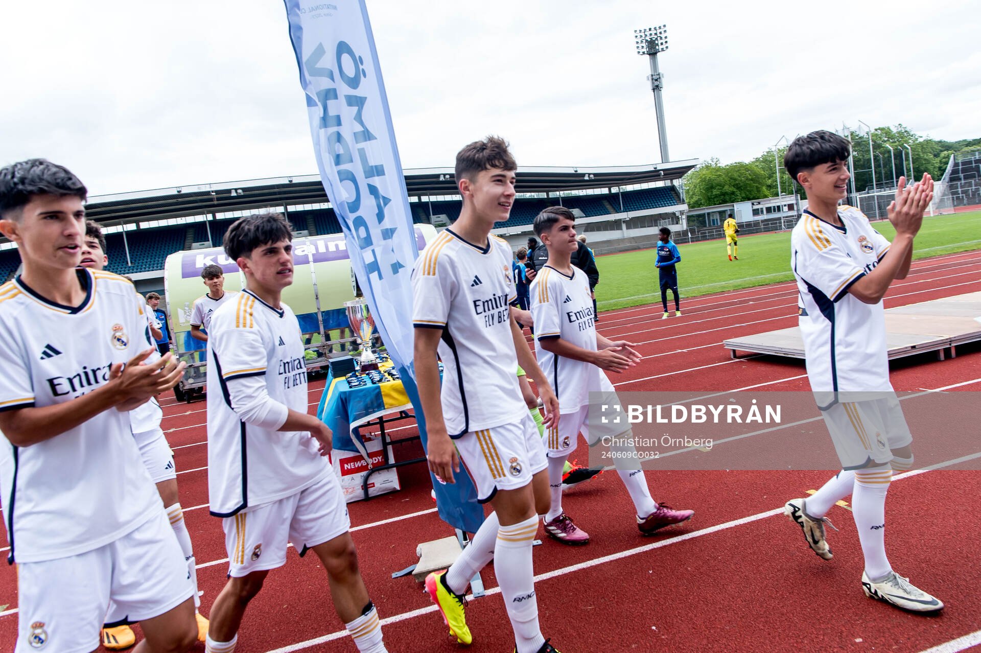 Real Madrids spelare jublar