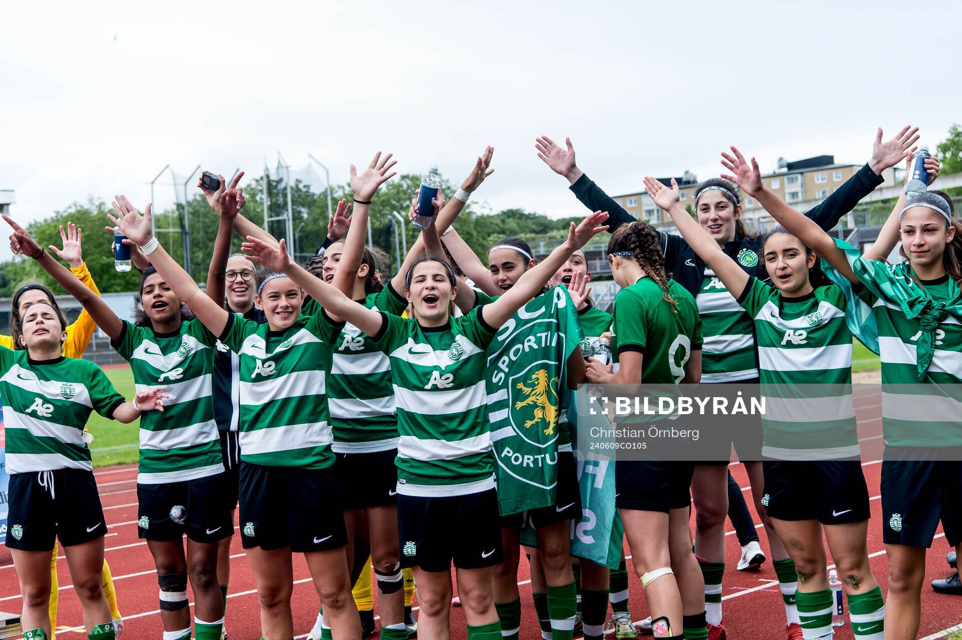 Sporting Club de Portugals spelare jublar