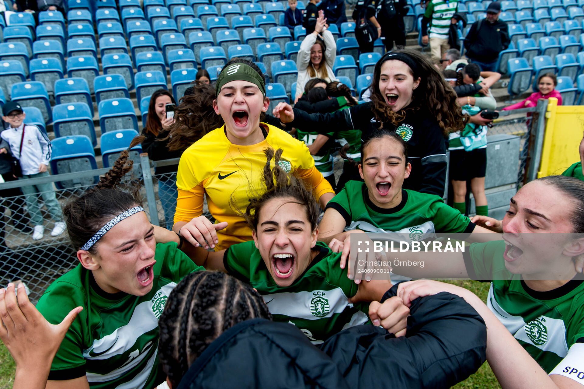 Sporting Club de Portugals spelare jublar